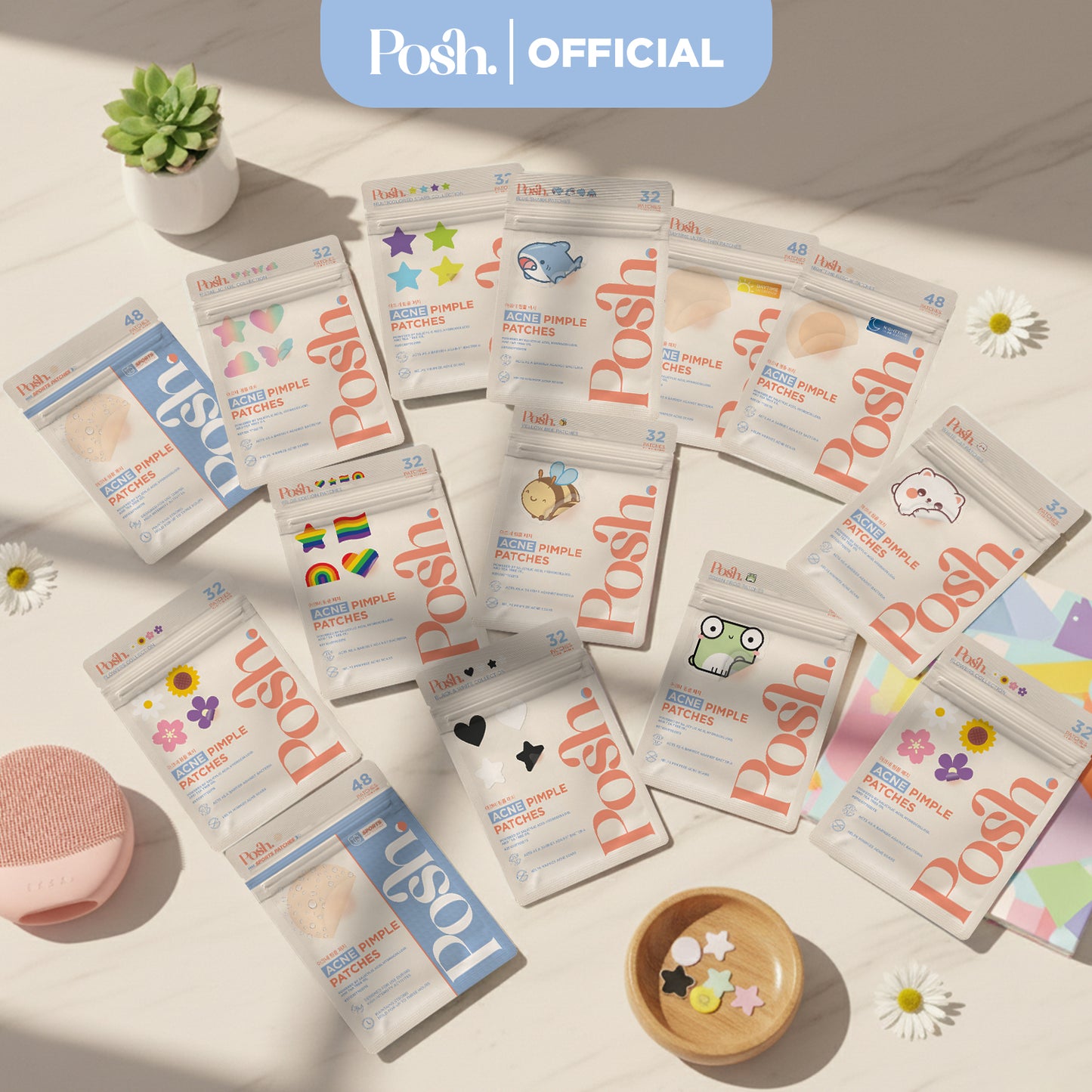 Flowers - 32 Pack Pimple Patch